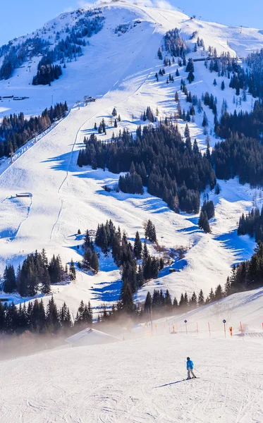 A lejtőkön, a ski Resort Soll, Tirol, Ausztria — Stock Fotó
