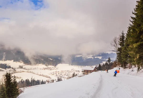 A lejtőkön, a ski Resort Soll, Tirol, Ausztria — Stock Fotó