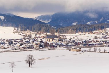 Kayak Merkezi Soll, Tyrol, Avusturya görünümünü