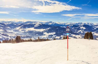 Kayak Merkezi Hopfgarten, Tyrol, Avusturya eteklerinde