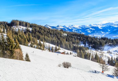 Kayak Merkezi Hopfgarten, Tyrol, Avusturya eteklerinde