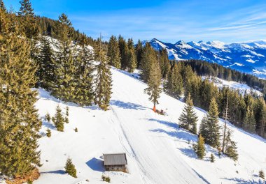 Kayak Merkezi Hopfgarten, Tyrol, Avusturya eteklerinde