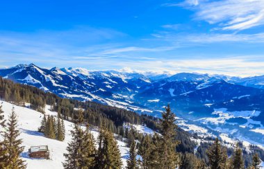 Kayak Merkezi Hopfgarten, Tyrol, Avusturya eteklerinde