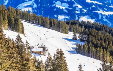 Kayak Merkezi Hopfgarten, Tyrol, Avusturya eteklerinde