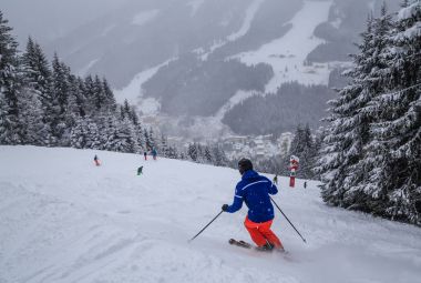 Kayakçı Kayak Merkezi kötü Gasteinl, Avusturya eteklerinde