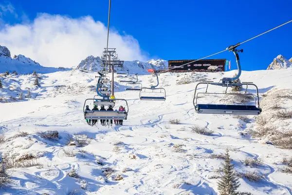 Ski lift.  Ski resort Bad Gasteinl, Austria — Stock Photo, Image