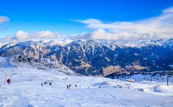 Auf der Piste des Skigebiets bad gasteinl, Österreich — Stockfoto