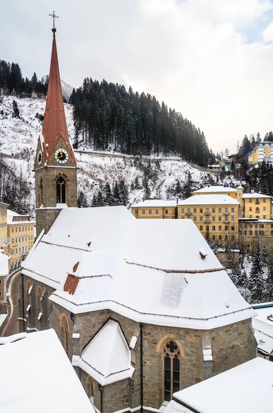 Kışın kayak merkezi Bad Gasteinl, Avusturya