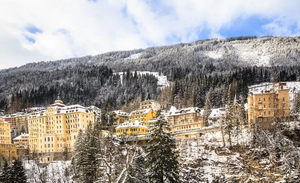 Avusturyalı spa ve Kayak Merkezi kötü Gasteinl oteller görüntüle, — Stok fotoğraf