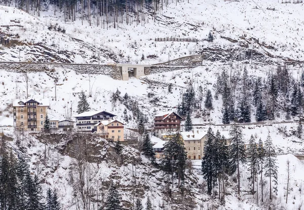 겨울 스키 리조트 나쁜 Gasteinl, 오스트리아에 — 스톡 사진
