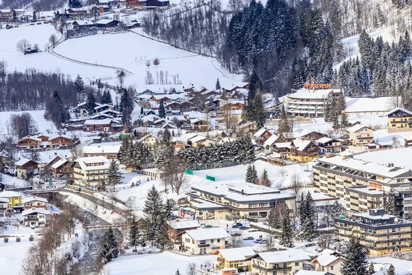 Προβολή του αυστριακού spa και ski resort Bad Gasteinl, Αυστρία — Φωτογραφία Αρχείου