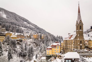 Kış Avusturyalı spa ve Kayak Merkezi Bad Gastein, Avusturya