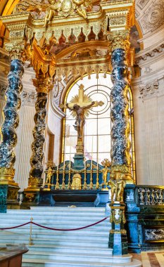  İç mekanlar ve Hotel des Invalides, mimari detaylar,