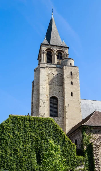 Pemandangan biara Abbaye Saint-Germain-des-Pres — Stok Foto
