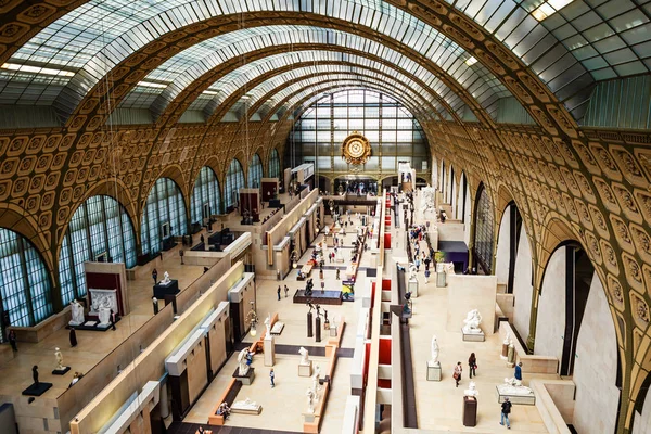 Elevated view of the interior of the Musee d'Orsay, Paris, France — Stock Photo, Image
