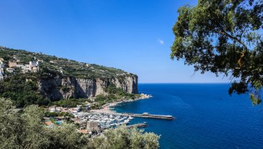 Amalfi Coast Vico Equense yakınında. İtalya