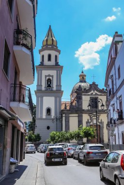 Vico Equense. Italy July 17,2017: Chiesa dei Santi Ciro e Giovanni. Vico Equense. Italy.