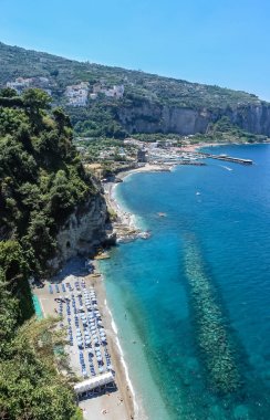 Amalfi Coast Vico Equense yakınında. İtalya