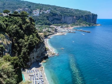 Amalfi Coast Vico Equense yakınında. İtalya