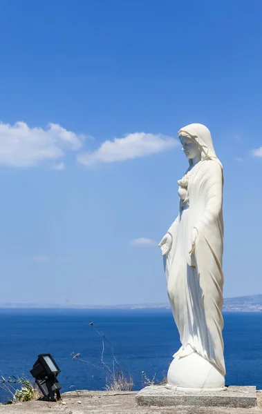 Вико Эквенсе Италия Июль 2017 Статуя Церкви Сантиссима Аннунциата Вико — стоковое фото