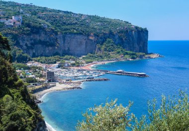 Amalfi Coast Vico Equense yakınında. İtalya