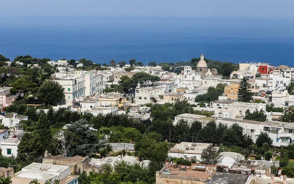 Landschaft der Insel, Blick von oben. Insel Capri, Italien — Stockfoto