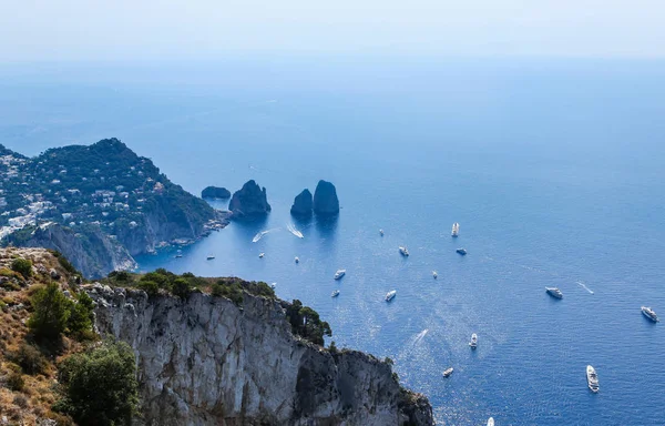 Utsikt Från Monte Solaro Mot Faraglioni Anacapri Capri Italien — Stockfoto