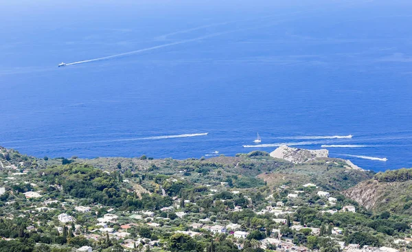 섬의 프리, 위에서 보기. 카프리 섬, 이태리 — 스톡 사진