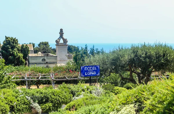 Capri Italië Juli 2017 Weergave Van Certosa San Giacomo Kartuizer — Stockfoto
