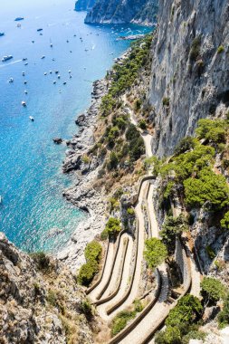 Krupp Augustus bahçeleri, Capri, İtalya Adası üzerinden görüntülemek üzerinde