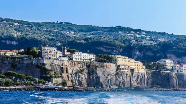 View of the coast in Sorrento, Italy.