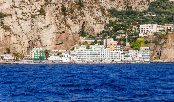 Widok Wybrzeżu Meta Sorrento Gmina Włoszech Prowincji Neapol Włochy — Zdjęcie stockowe