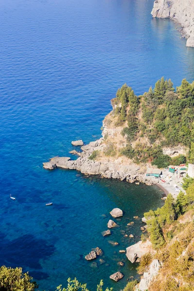 A Costa Amalfitana. Vista do convés de observação perto de Positano . — Fotografia de Stock