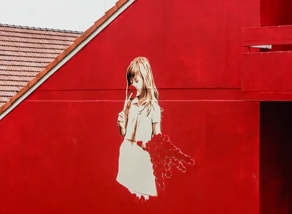 Graffiti y street art en Stavanger, Noruega — Foto de Stock