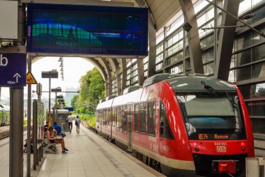 Kuzey Almanya, Kiel 'deki tren istasyonu.