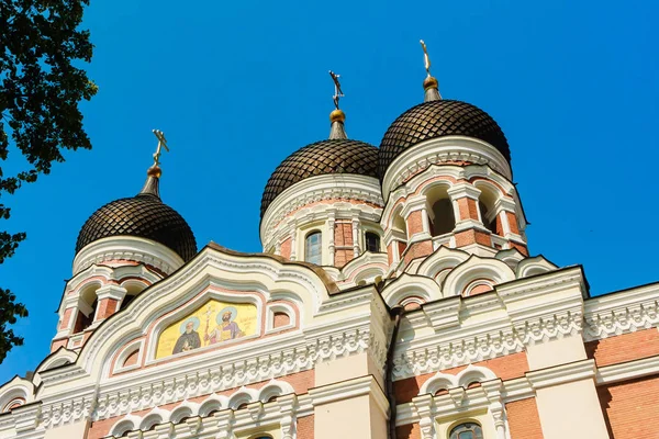 Фрагмент Александро-Невского собора на холме Тоопмеа, Таллинн , — стоковое фото