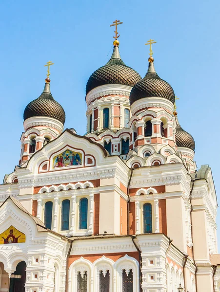 Toopmea tepesindeki Alexander-Nevski-Katedrali, Tallinn, Estonya, Eu — Stok fotoğraf