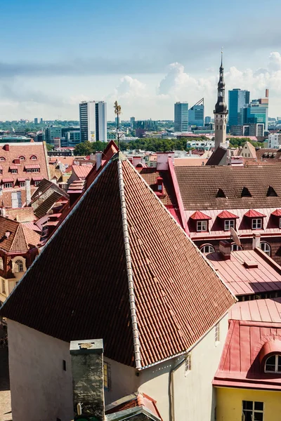 Historyczne stare miasto w Tallinie, stolicy Estonii — Zdjęcie stockowe