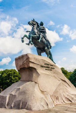 Büyük Peter 'ın heykeli, Bronz Süvari, St Petersburg, Russi