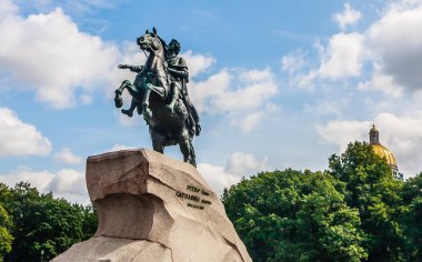 Büyük Peter 'ın heykeli, Bronz Süvari, St Petersburg, Russi