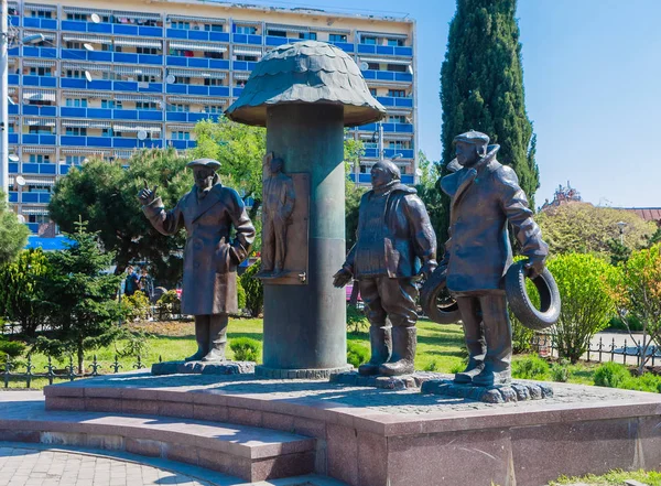 Památník hrdinů filmu Mimino, Tbilisi, Georgia — Stock fotografie