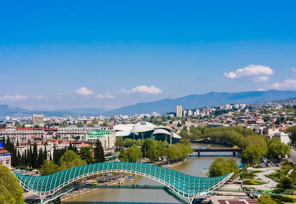 Vue panoramique de Tbilissi, capitale du pays de Géorgie. Vue de — Photo