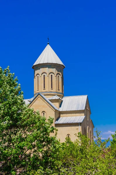 Iglesia San Nicolás Fortaleza Narikala Tiflis Capital Georgia Europa Oriental — Foto de Stock