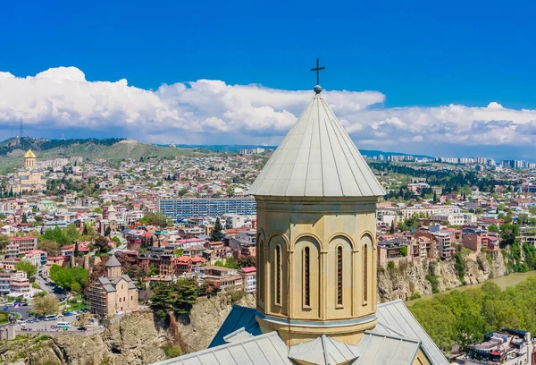 Szent Miklós Templom Belül Található Híres Narikala Erőd Tbiliszi Grúzia — Stock Fotó