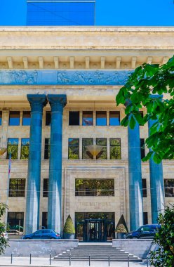 Rustaveli Bulvarı. Biltmore Oteli 'nin önünde. Tiflis, Gürcistan