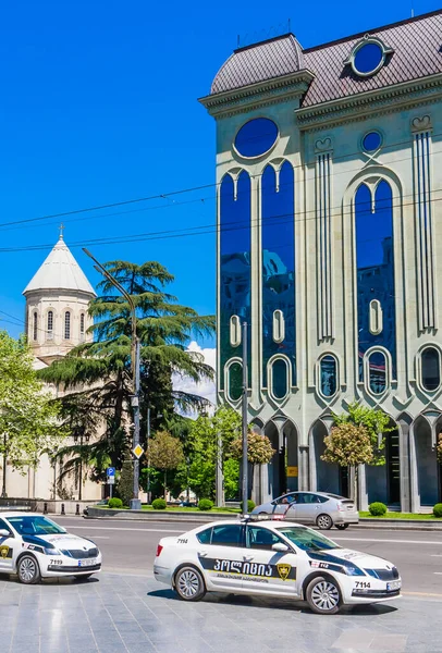 Iglesia Kashveti Museo Georgiano Bellas Artes Museo Arte Privado Situado — Foto de Stock