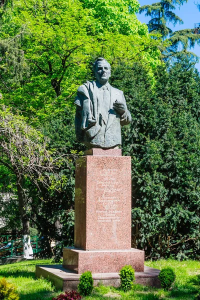 Monumento Anatoly Sobchak Nel Parco Aprile Tbilisi Georgia — Foto Stock