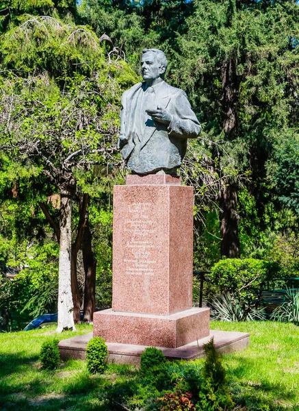 Monumento Anatoly Sobchak Nel Parco Aprile Tbilisi Georgia — Foto Stock