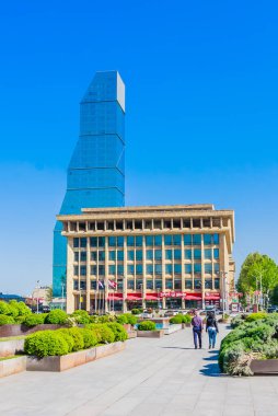 Gürcistan 'ın başkenti Tiflis' teki Gül Devrimi Meydanı 