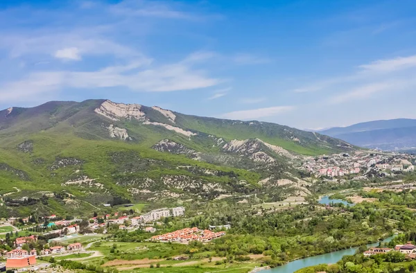 Confluenza Del Fiume Aragvi Vicino Mtskheta Georgia — Foto Stock